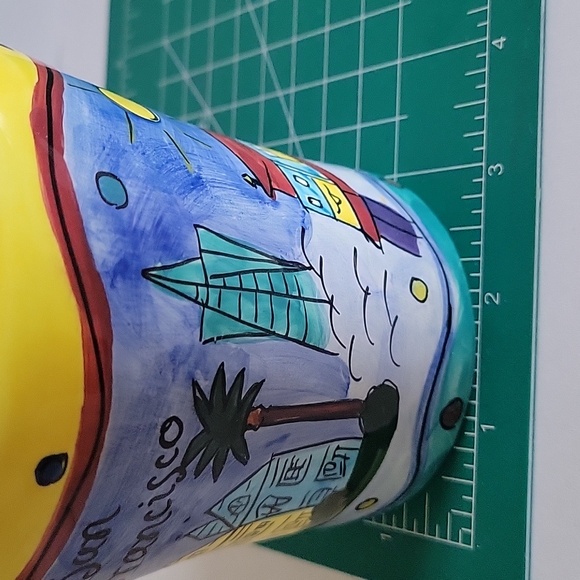 San Francisco, California. Golden Gate Bridge. Colorful Painted Mug. BIG SIZE. - Picture 7 of 8